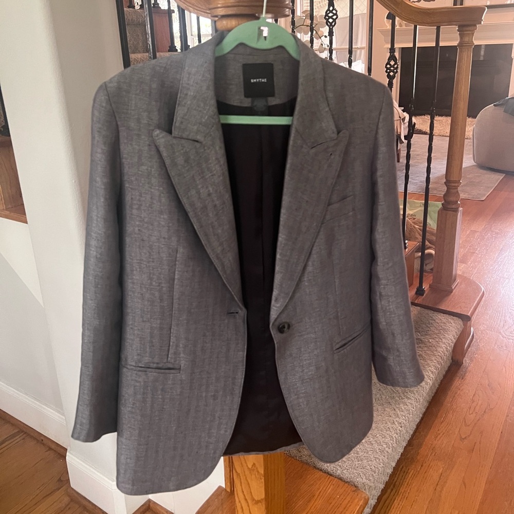 SMYTHE Gray oversized Blazer